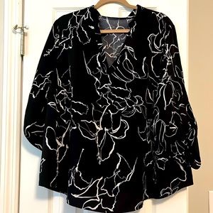 SHEIN floral blouse size 2XL